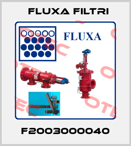 F2003000040 Fluxa Filtri