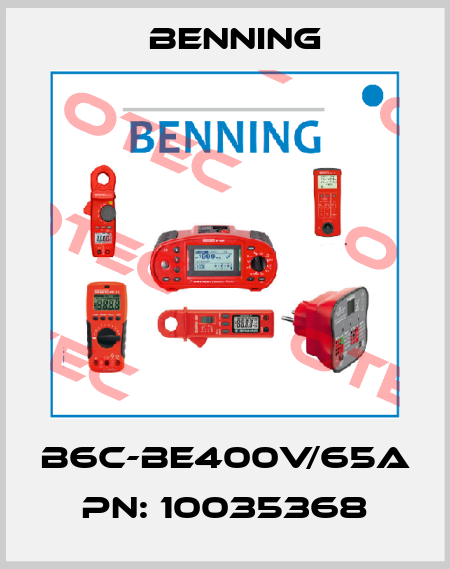 B6C-BE400V/65A PN: 10035368 Benning