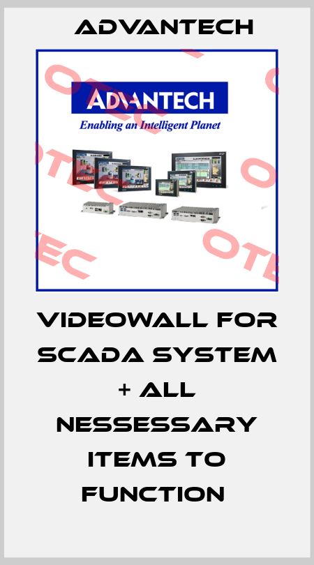 VIDEOWALL FOR SCADA SYSTEM + ALL NESSESSARY ITEMS TO FUNCTION  Advantech