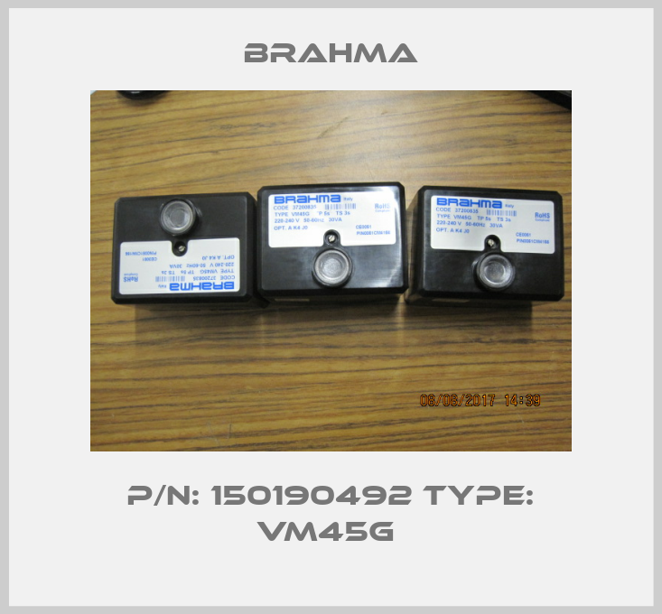 P/N: 150190492 Type: VM45G -big