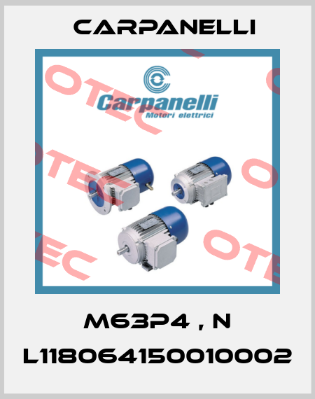 m63p4 , N L118064150010002 Carpanelli