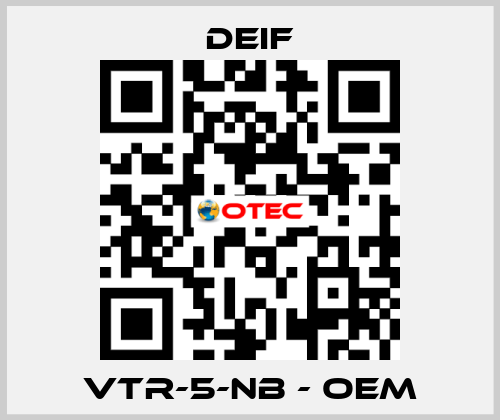 VTR-5-NB - OEM Deif