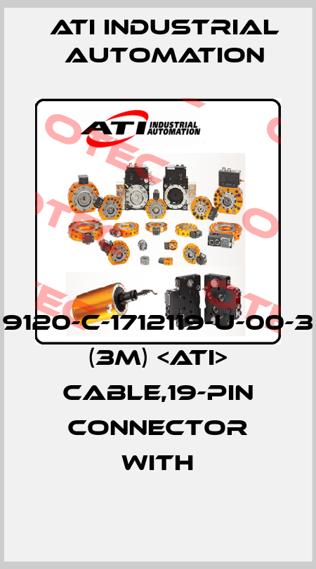9120-C-1712119-U-00-3   (3M) <ATI> CABLE,19-PIN CONNECTOR WITH ATI Industrial Automation