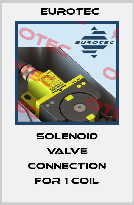 Solenoid valve connection for 1 coil Eurotec