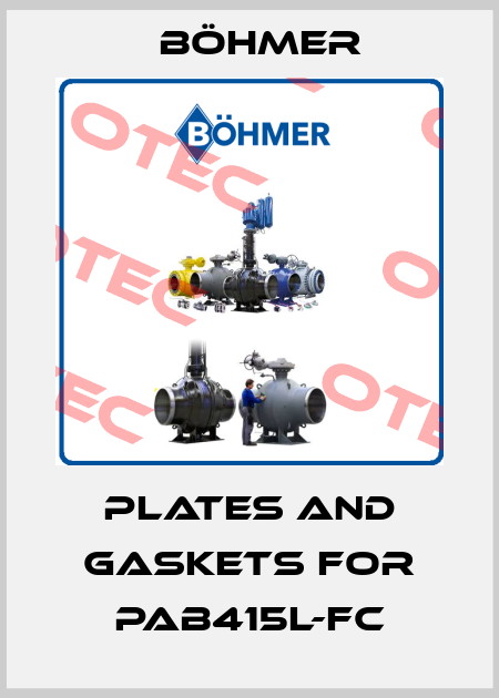 plates and gaskets for PAB415L-FC Böhmer