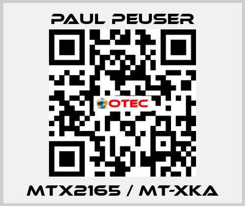 MTX2165 / MT-XKA PAUL PEUSER