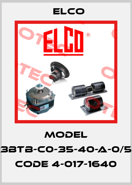 Model 3BTB-C0-35-40-A-0/5   Code 4-017-1640 Elco
