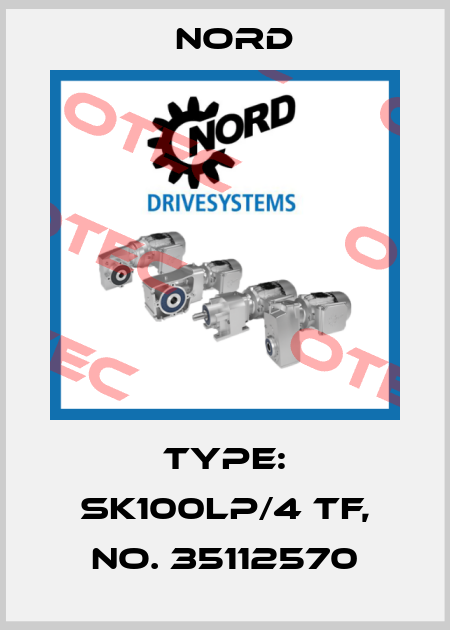 Type: SK100LP/4 TF, No. 35112570 Nord