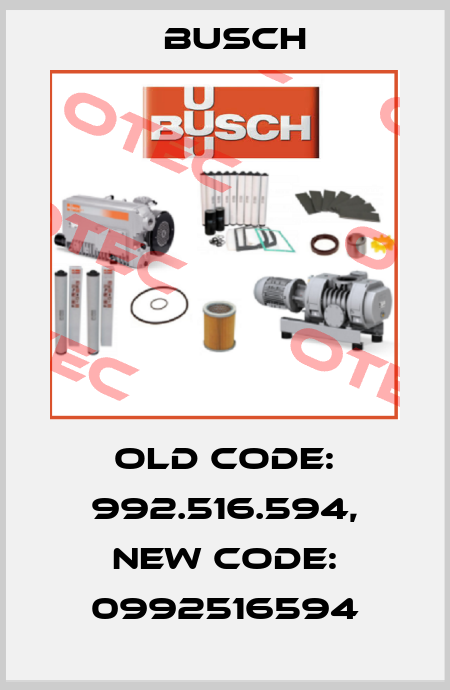 old code: 992.516.594, new code: 0992516594 Busch
