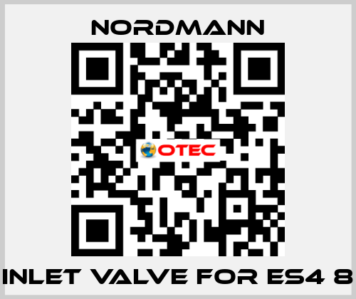 Inlet valve for ES4 8 Nordmann
