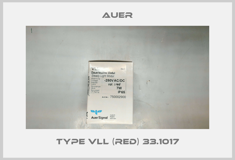 Type VLL (Red) 33.1017-big