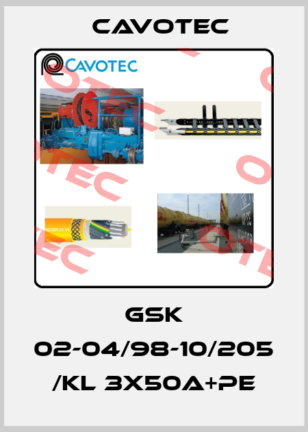 GSK 02-04/98-10/205 /KL 3X50A+PE Cavotec