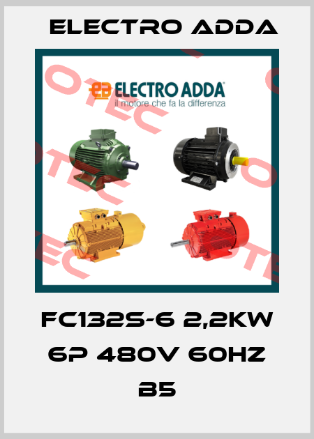 FC132S-6 2,2kW 6P 480V 60Hz B5 Electro Adda
