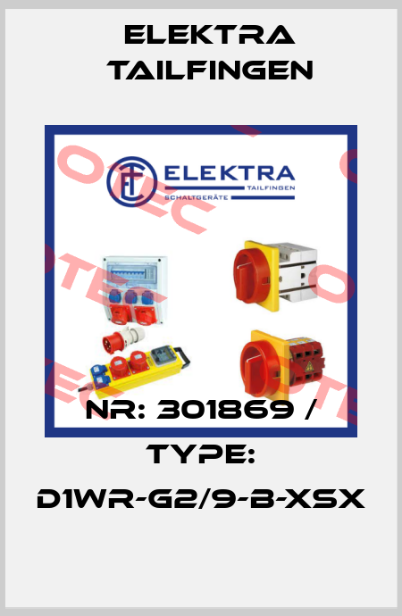 NR: 301869 / TYPE: D1WR-G2/9-B-XSX Elektra Tailfingen