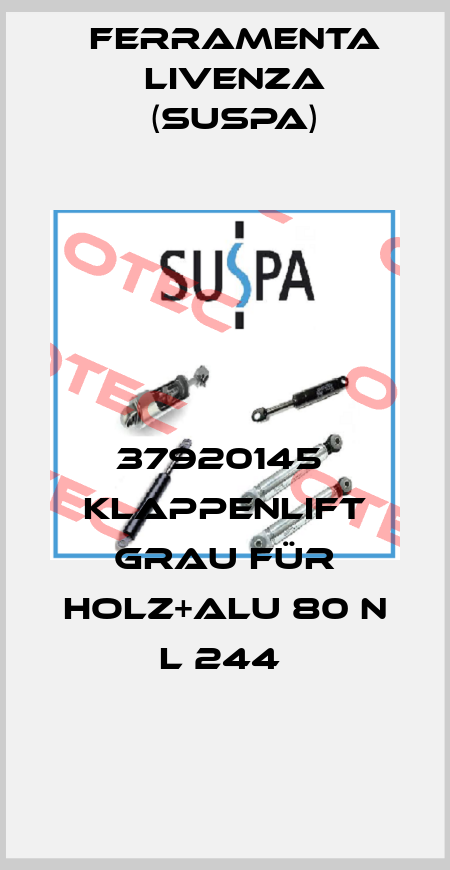 37920145  Klappenlift grau für Holz+Alu 80 N L 244  Ferramenta Livenza (Suspa)