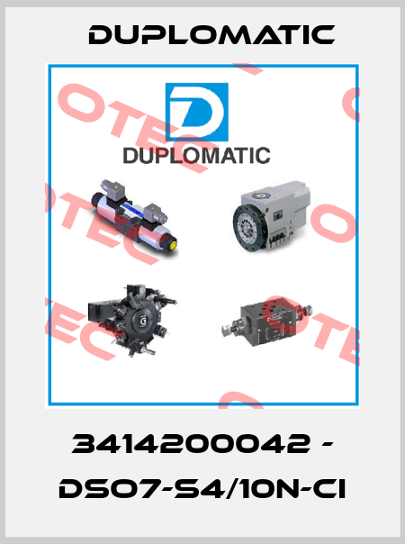 3414200042 - DSO7-S4/10N-CI Duplomatic
