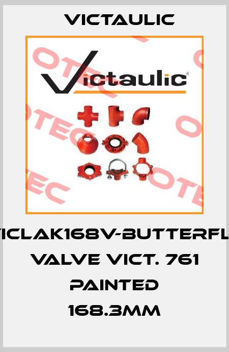 VICLAK168V-Butterfly valve Vict. 761 painted 168.3mm Victaulic