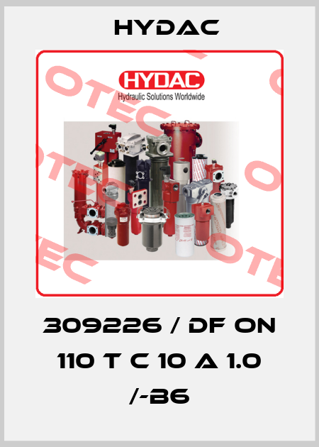 309226 / DF ON 110 T C 10 A 1.0 /-B6 Hydac