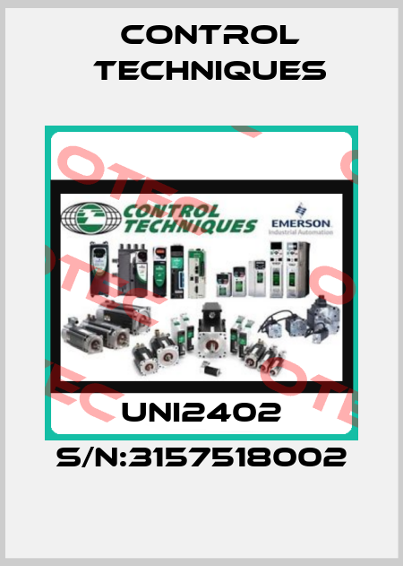 UNI2402 S/N:3157518002 Control Techniques