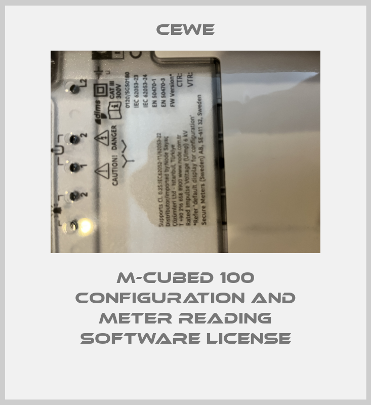 M-Cubed 100 configuration and meter reading software license-big