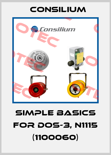 Simple basics for DOS-3, N1115 (1100060) Consilium