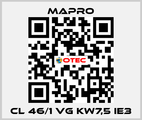 CL 46/1 VG kW7,5 IE3 Mapro