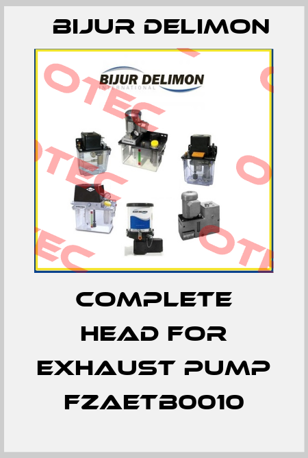 Complete head for exhaust pump FZAETB0010 Bijur Delimon