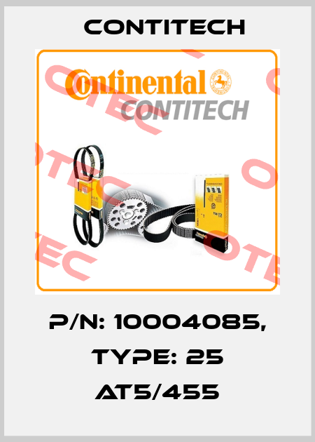 P/N: 10004085, Type: 25 AT5/455 Contitech