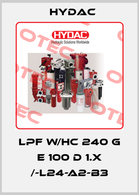 LPF W/HC 240 G E 100 D 1.X /-L24-A2-B3 Hydac