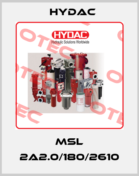 MSL 2A2.0/180/2610 Hydac