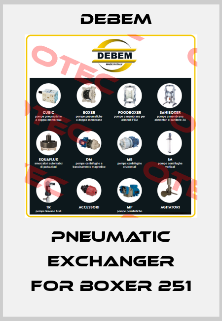 pneumatic exchanger for Boxer 251 Debem