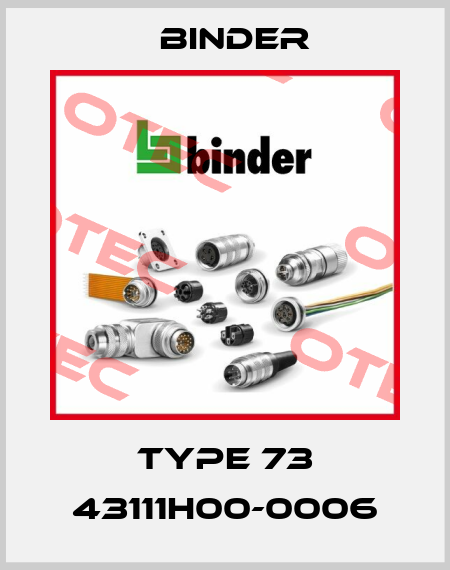 Type 73 43111H00-0006 Binder