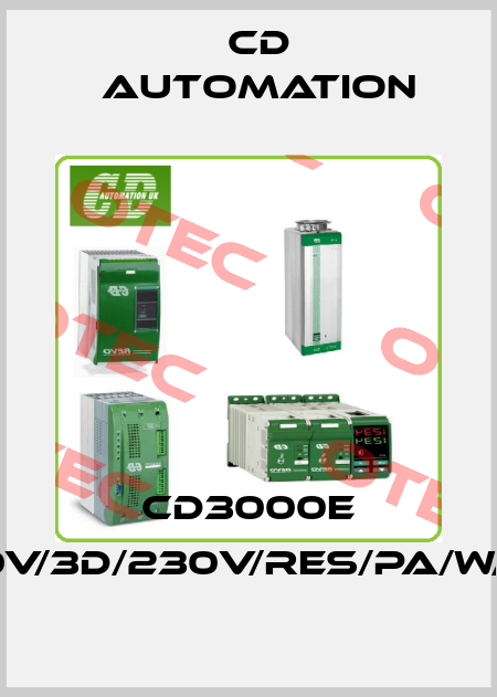 CD3000E 3PH125A/400V/3D/230V/RES/PA/W/D-10V/W10/UL CD AUTOMATION