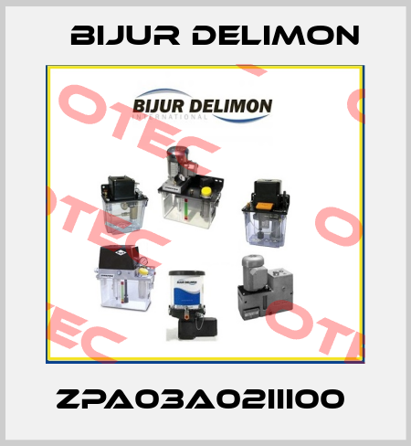 ZPA03A02III00  Bijur Delimon