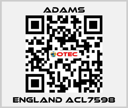 ENGLAND ACL7598 ADAMS