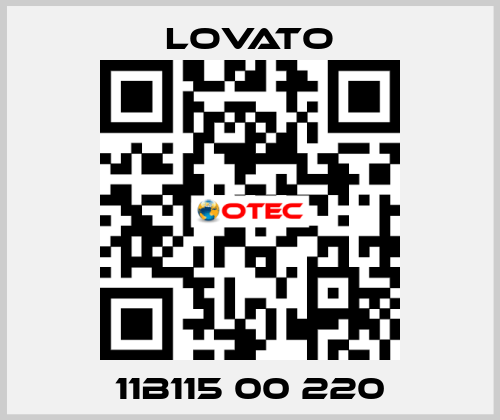 11B115 00 220 Lovato