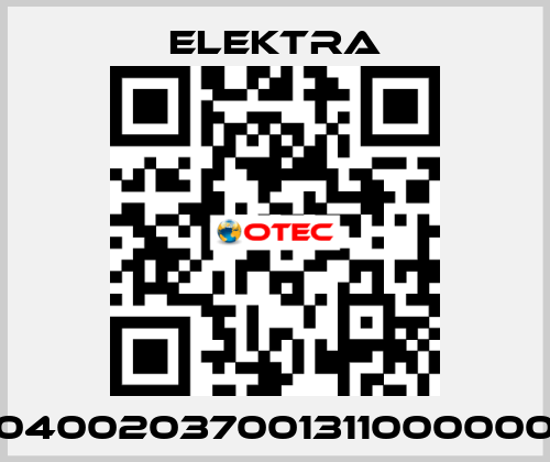 04002037001311000000 ELEKTRA