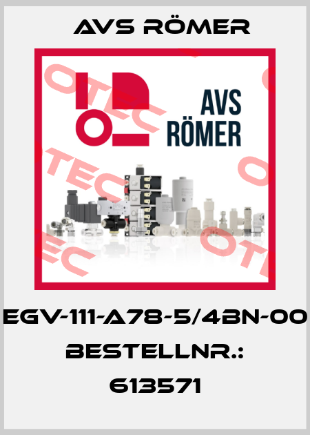 EGV-111-A78-5/4BN-00   BestellNr.: 613571 Avs Römer