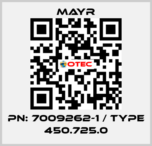 PN: 7009262-1 / Type 450.725.0 Mayr