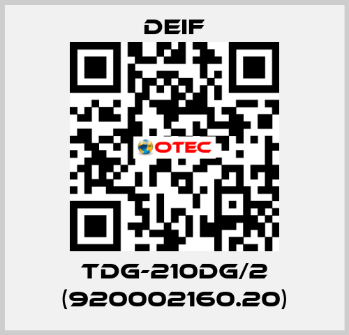 TDG-210DG/2 (920002160.20) Deif