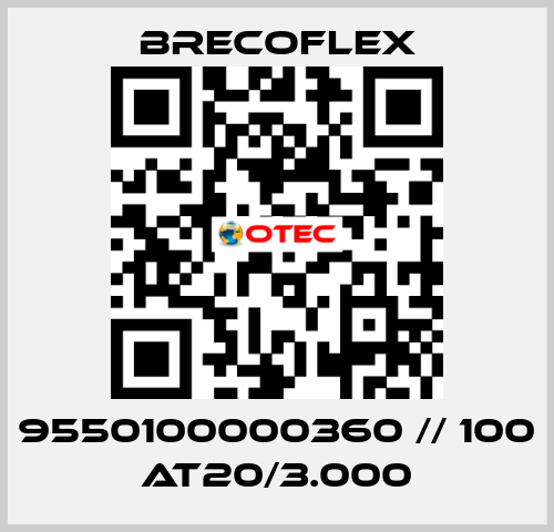 9550100000360 // 100 AT20/3.000 Brecoflex