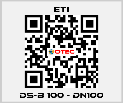 DS-B 100 - DN100 Eti