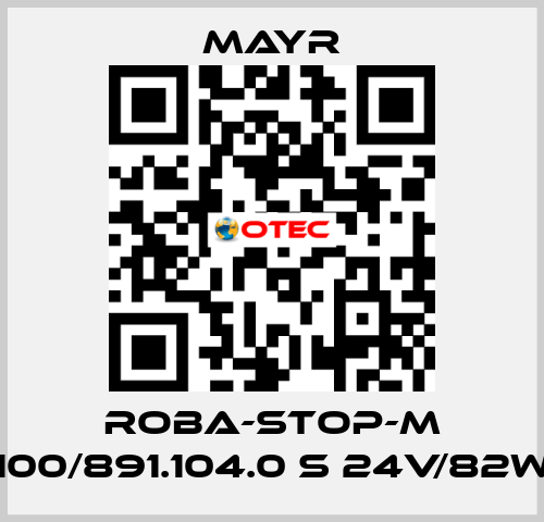 ROBA-STOP-M 100/891.104.0 S 24V/82W Mayr