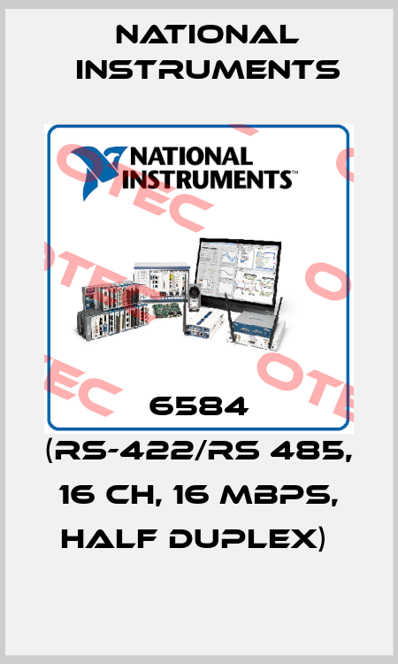6584 (RS-422/RS 485, 16 ch, 16 Mbps, Half Duplex)  National Instruments
