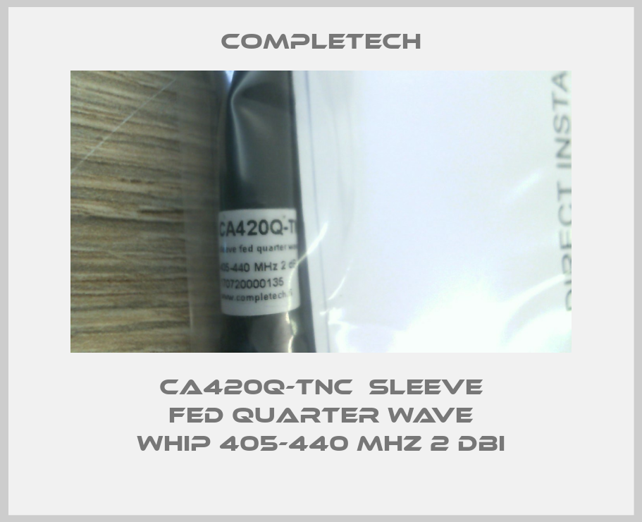 CA420Q-TNC  sleeve fed quarter wave whip 405-440 MHz 2 dBi-big