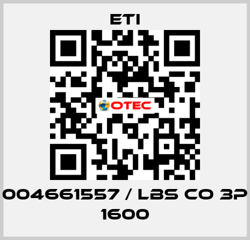 004661557 / LBS CO 3P 1600 Eti