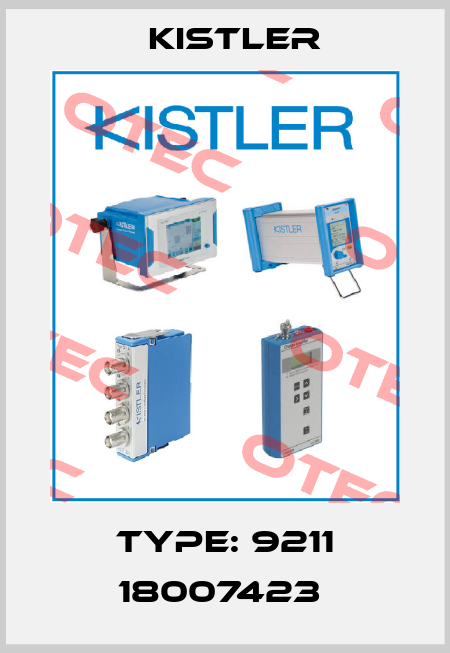 Type: 9211 18007423  Kistler