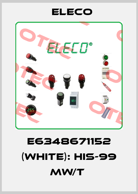 E6348671152 (white): HIS-99 MW/T  Eleco