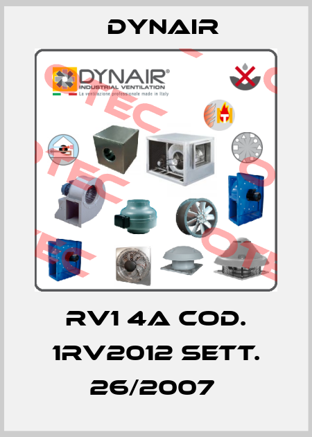 RV1 4A COD. 1RV2012 SETT. 26/2007  Dynair