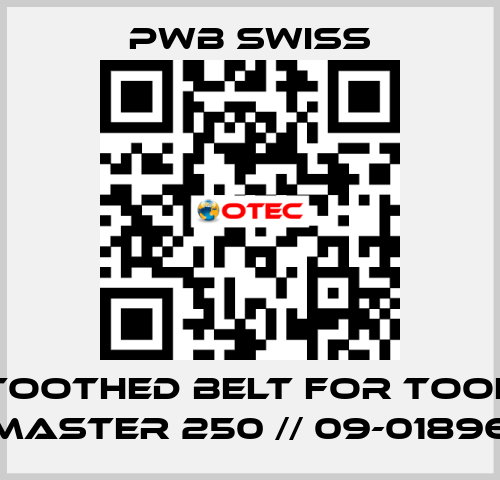 toothed belt for Tool Master 250 // 09-01896 PWB Swiss